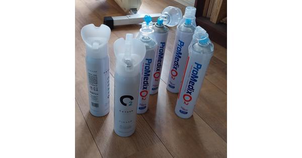 kleien zuurstofflesjes